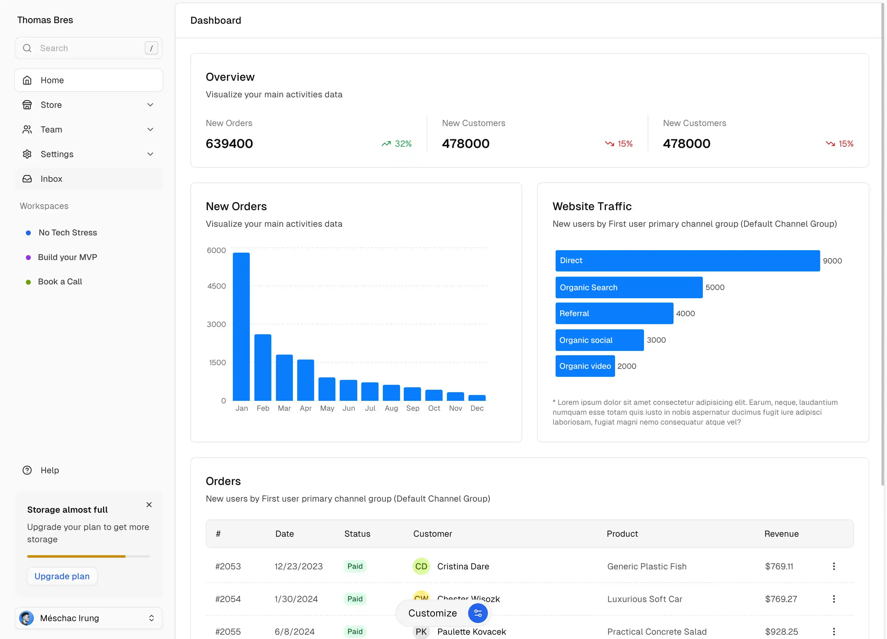 Startup app preview