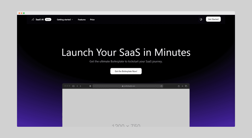 SaaS Boilerplate screenshot